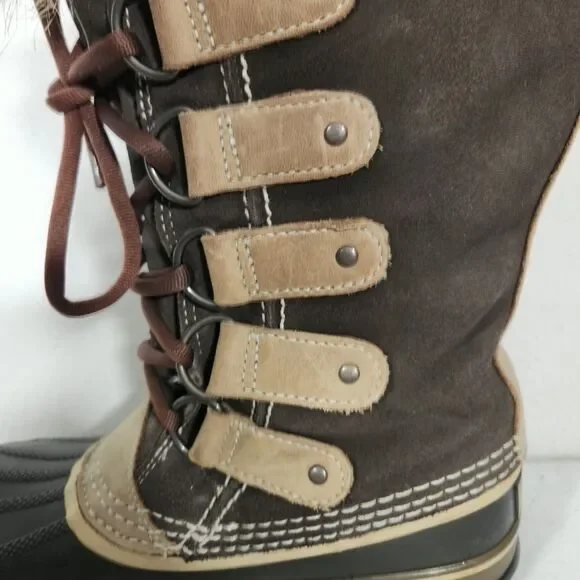 Sorel Womens NL 1540-248 Sz.5 Joan Of Arctic Brown Waterproof Winter Boots - Picture 8 of 16